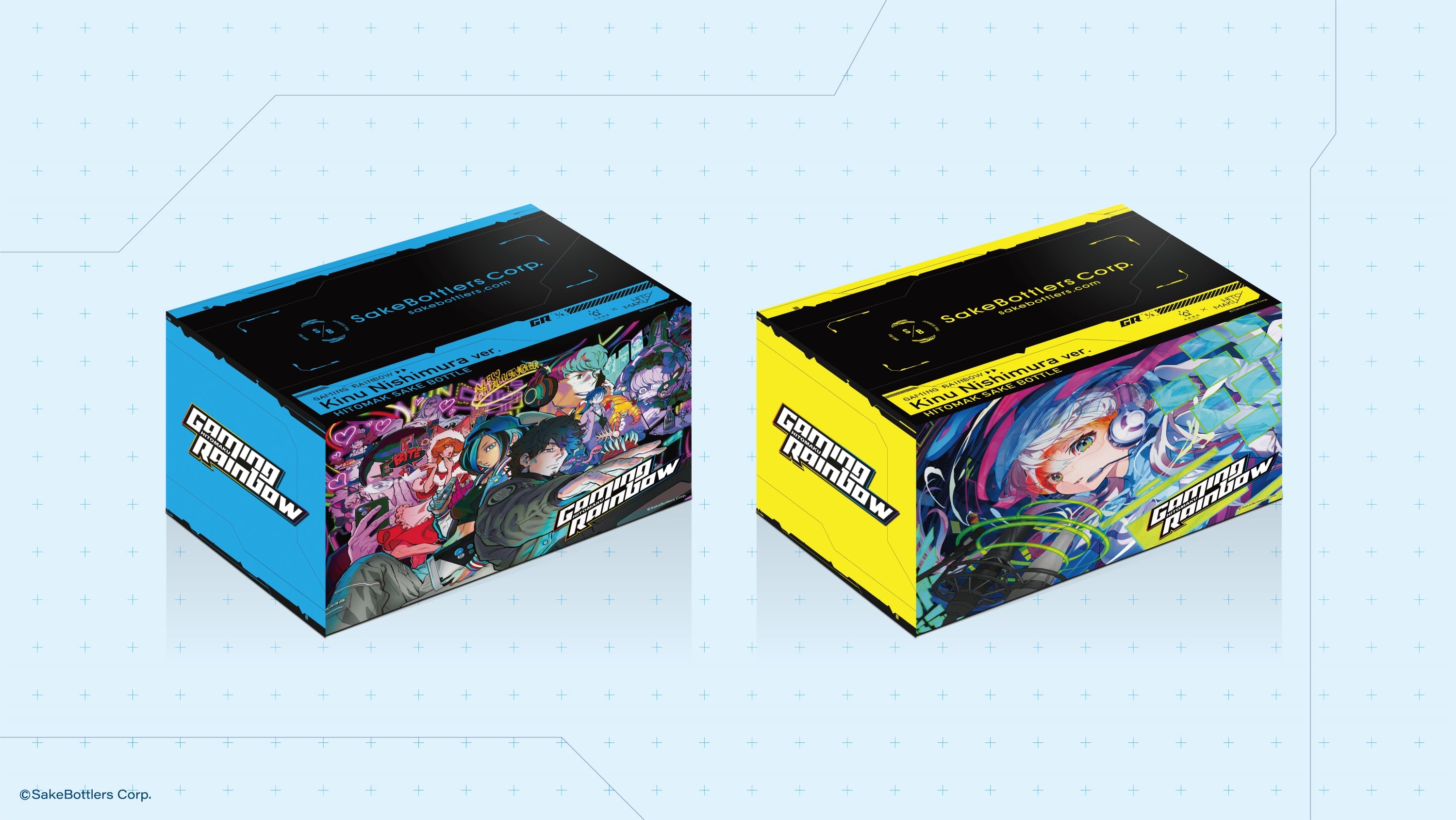 ゲーミング日本酒「GAMING RAINBOW」4缶セット(西村キヌ&MikaPikazo Ver.)