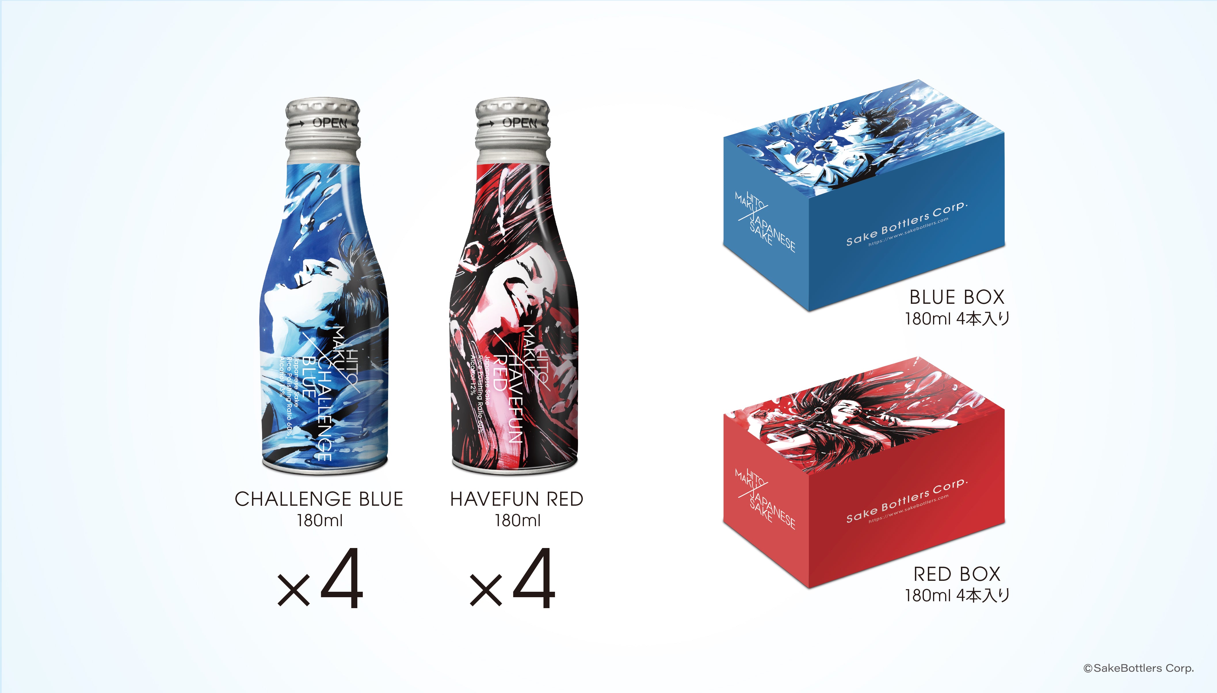CHALLENGE BLUE4缶 & HAVEFUN RED4缶 BOX入りセット