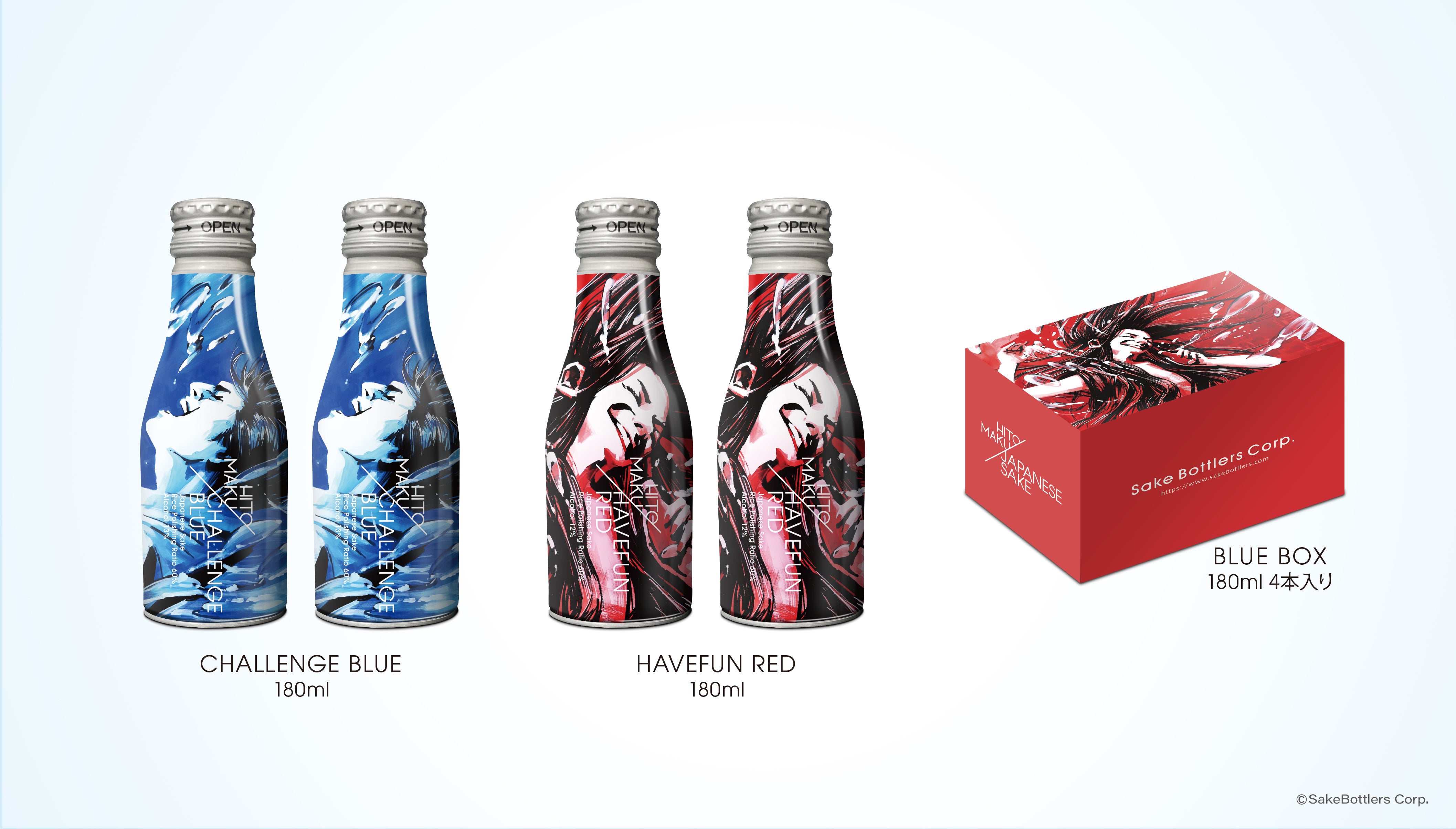 CHALLENGE BLUE 2缶 ＆ HAVEFUN RED 2缶　BOX入りセット